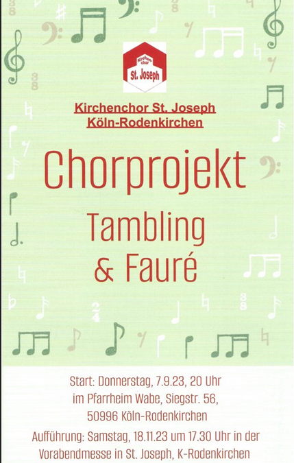 Chor­pro­jekt St. Joseph