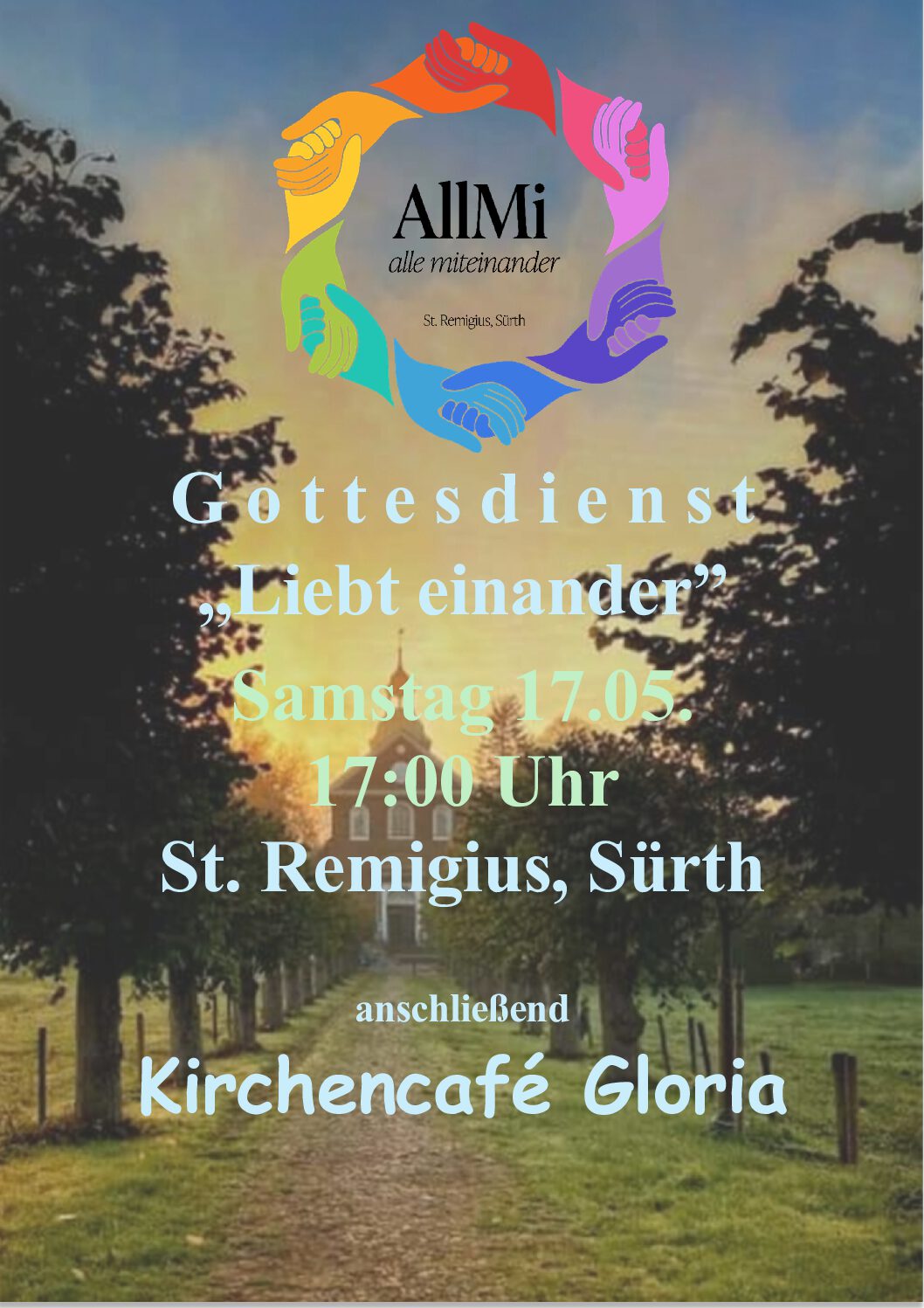 Liebt einander! – AllMi-Gottesdienst am Samstag, 17. Mai um 17 Uhr in St. Remigius