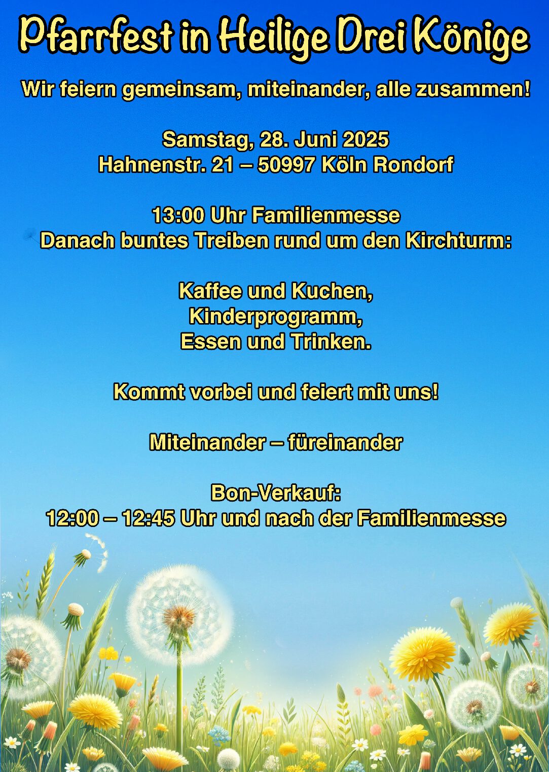 Pfarrfest in Hl. Drei Könige
