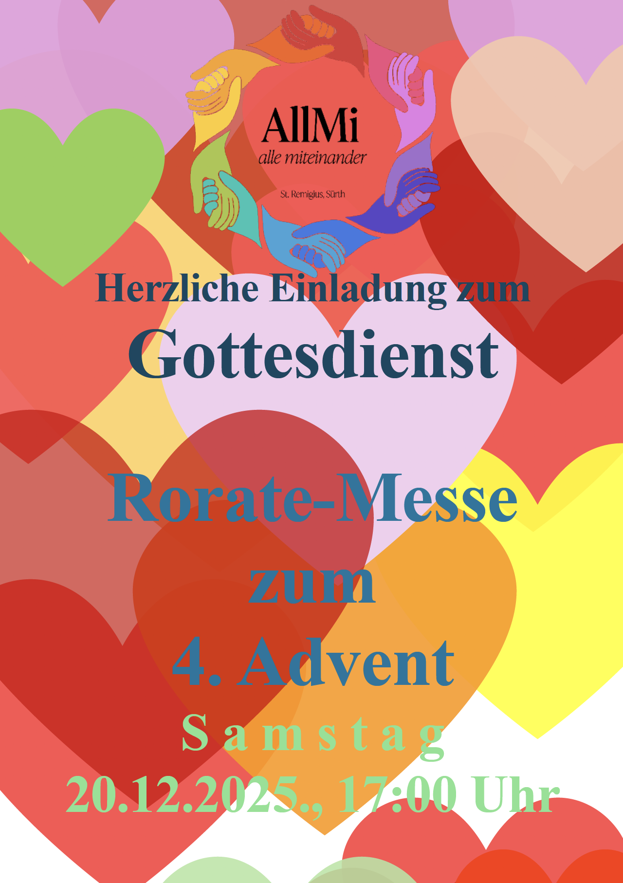 Rora­te­mes­se am Vor­abend zum 4. Advent in St. Remigius