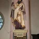 Barocke Skulptur des Kirchenpatrons, des hl. Remigius aus dem 18. Jh. (Foto: Thomas Felshart)