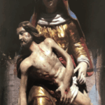 Pietá im Vorraum der Kirche